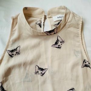 Sheer Cat Print